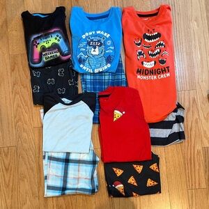 Cat & Jack Kids Pajama Sets - Blue, Red, Black, Orange